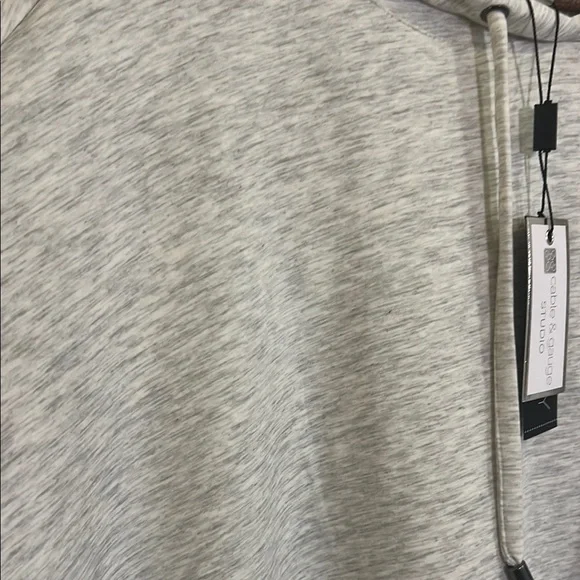 NWT Cable & Gauge Super Soft Gray Hoodie Shirt, Womens Plus 3X - Picture 4 of 8
